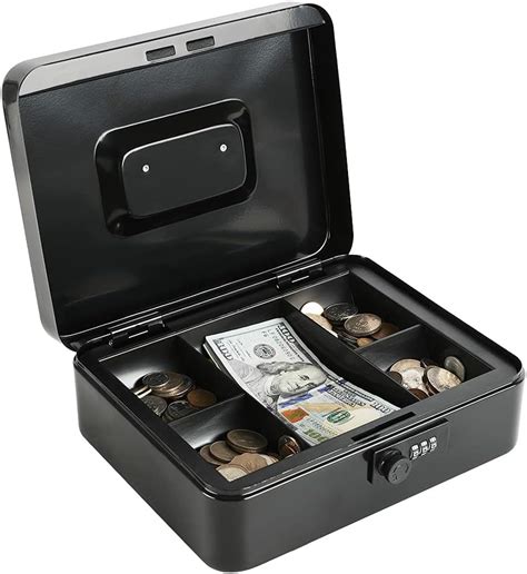 Amazon.com: xydled Metal Cash Box, Cash Box with Money 